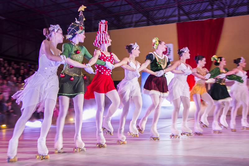 Show de patinação artística no Natal de Curitiba