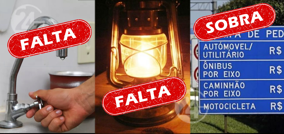 Falta água, falta luz…