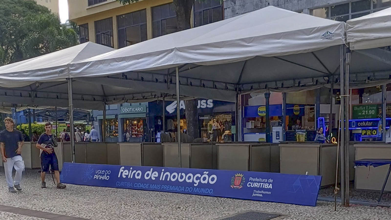 Feira de Inovação no calçadão da XV