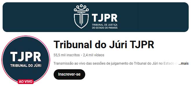 Canal do TJPR transmite sessões ao vivo – veja como assistir